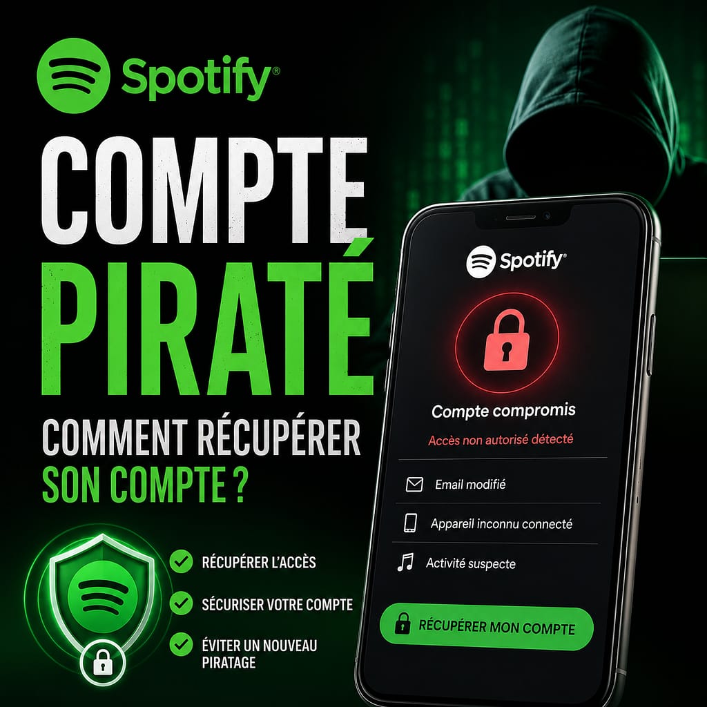 compte piraté SPOTIFY : comment récupérer son compte ?