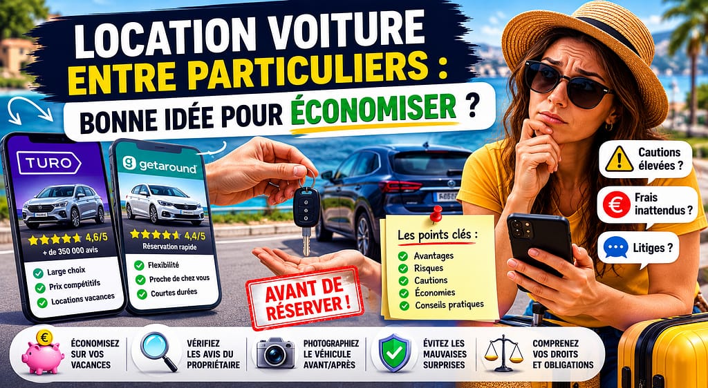 Location de voiture entre particulier : bonne ou mauvaise idée ?