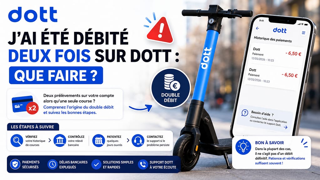 J'ai été débité deux fois sur DOTT : que faire ?