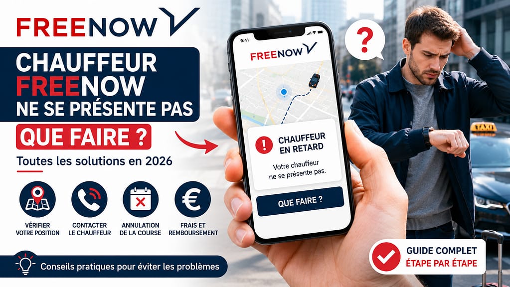 FREENOW chauffeur qui ne se présente pas que faire ? 
