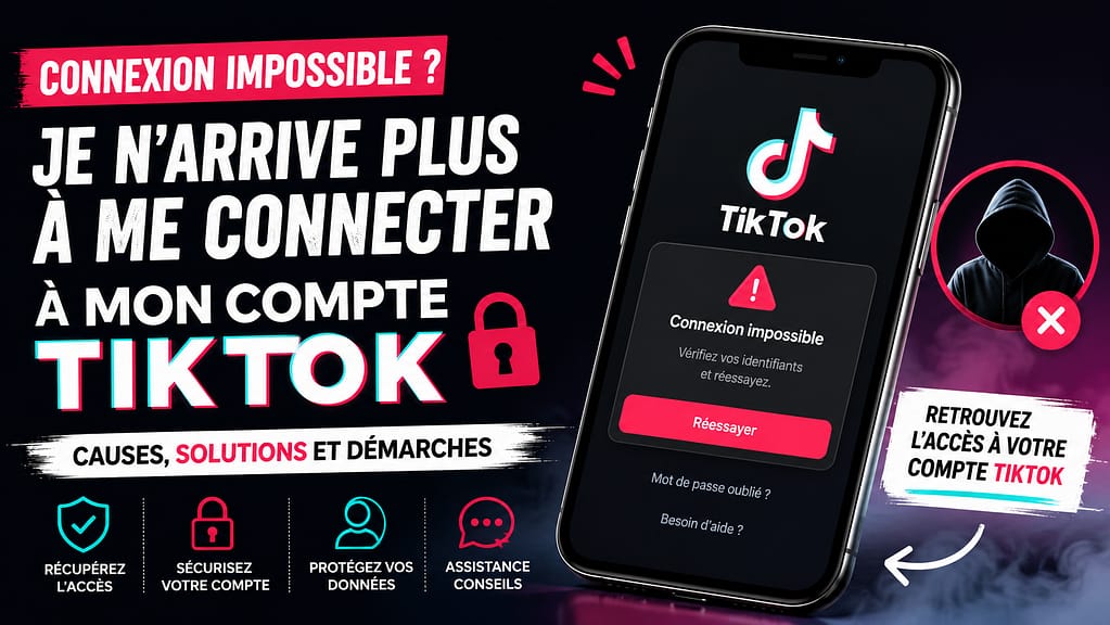 Je n'arrive plus à me connecter à mon compte TIKTOK que faire ?