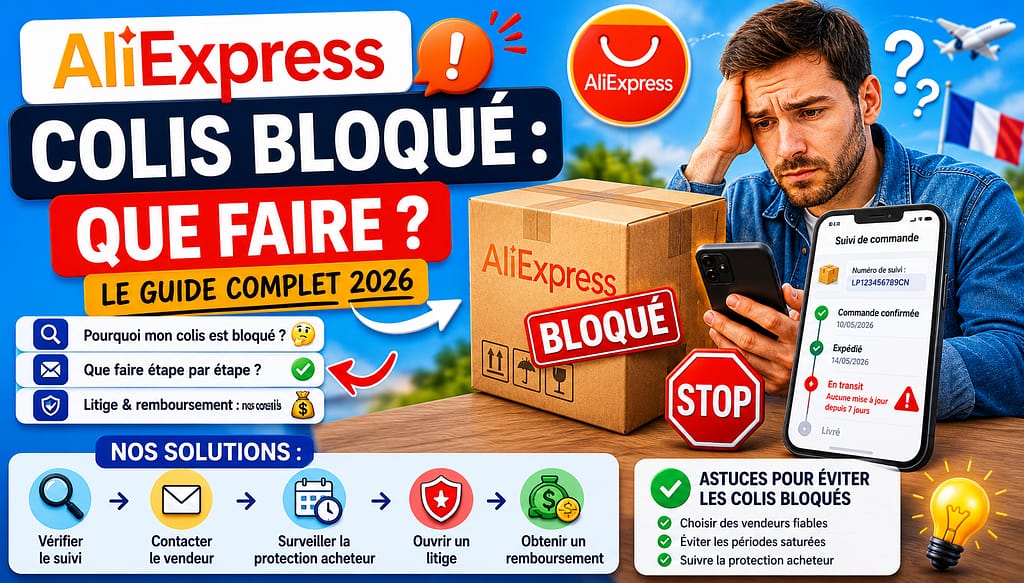 ALIEXPRESS COLIS BLOQUE : que faire pour avoir votre colis ?