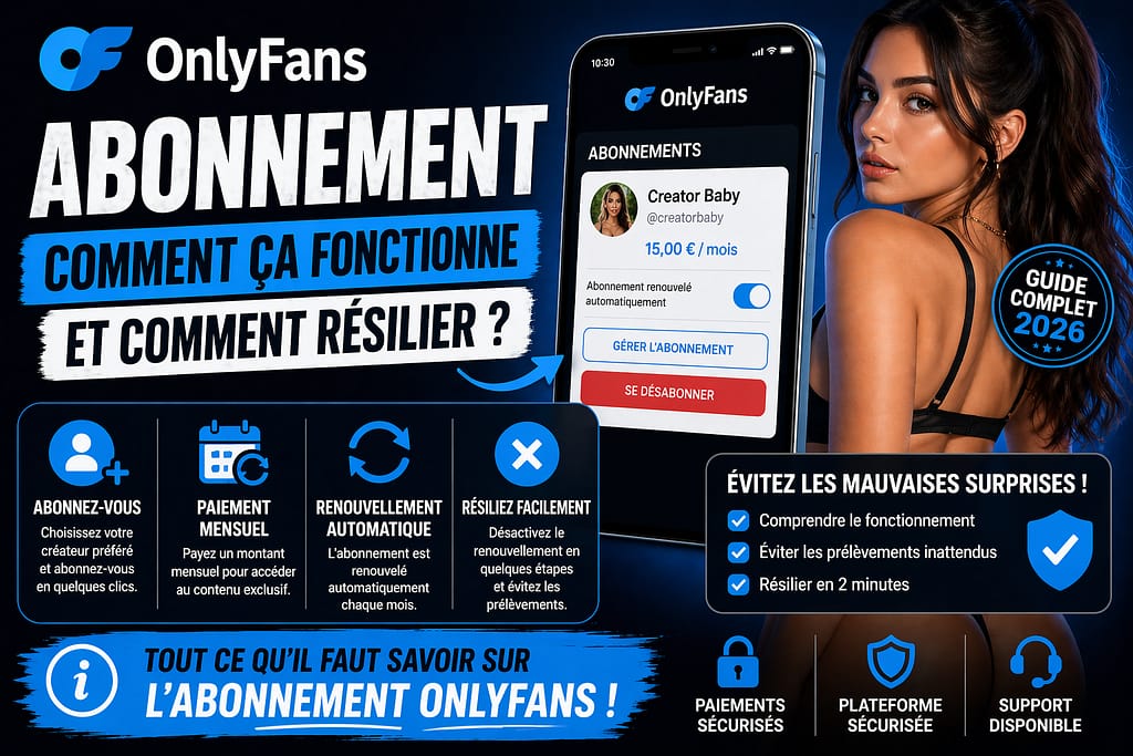 Abonnement ONLYFAN et résiliation