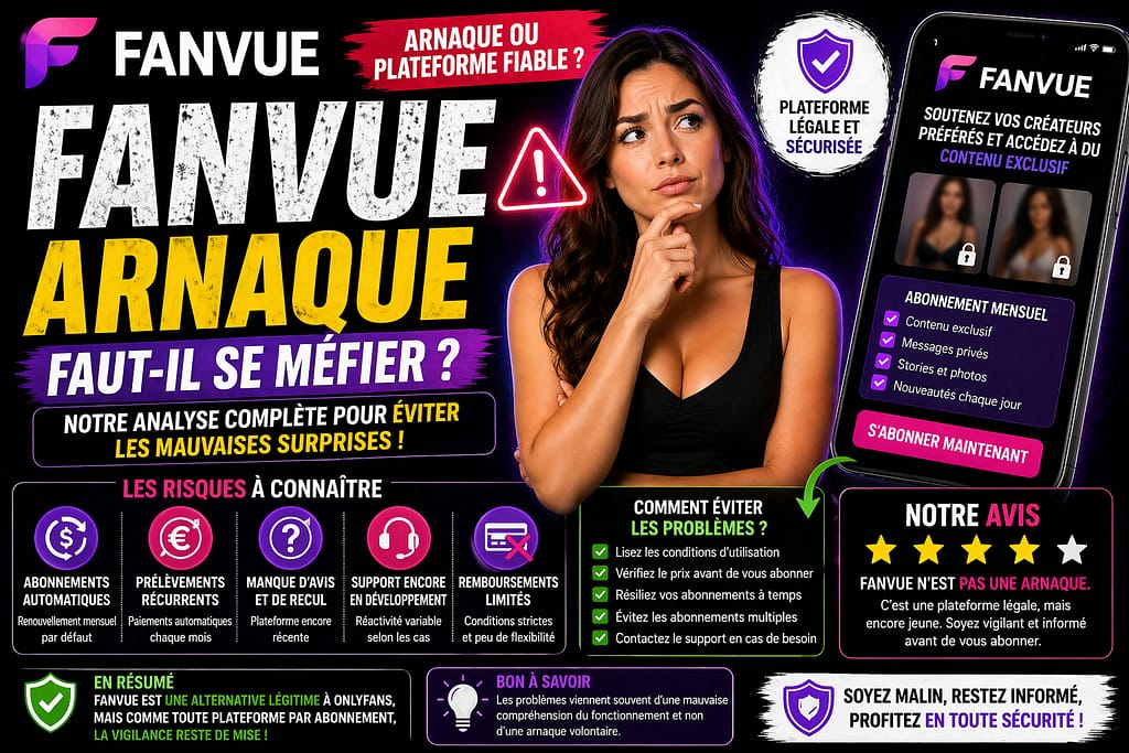 Arnaque FANVUE : faut-il se méfier ?