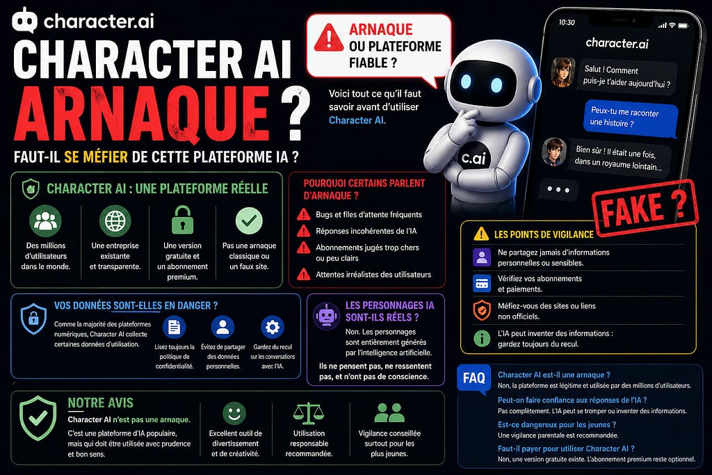 CHARACTER AI : arnaque ou fiable ?