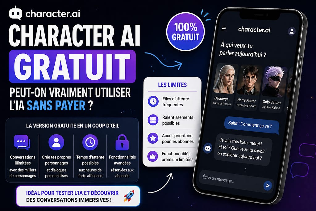 CHARACTER AVIS est-il vraiment gratuit ?