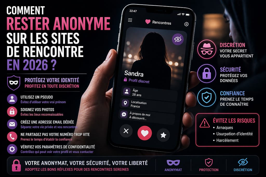Comment rester anonyme sur les sites de rencontres en 2026