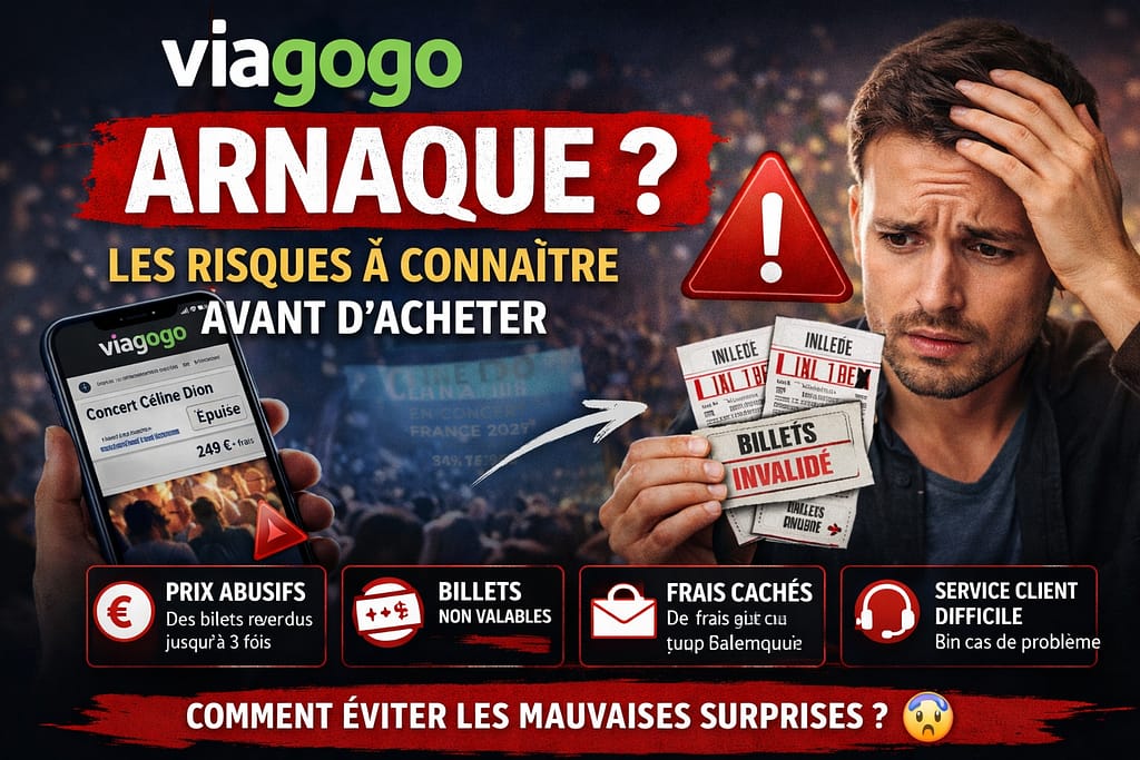 VIAGOGO les risques et arnaques.