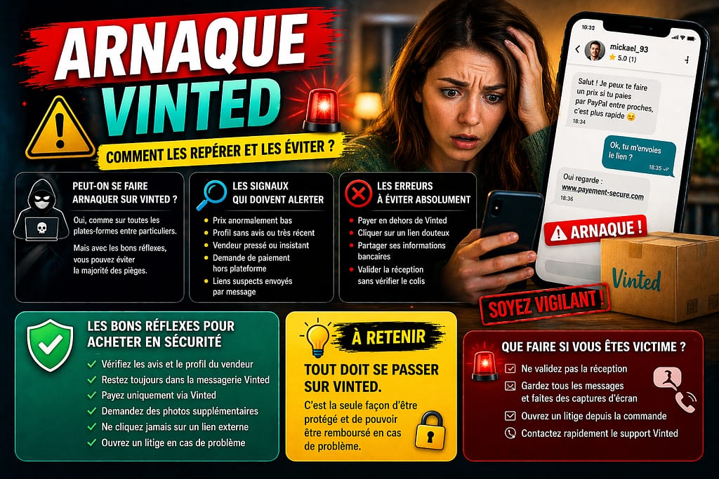 Arnaque sur VINTED, comment réagir ?