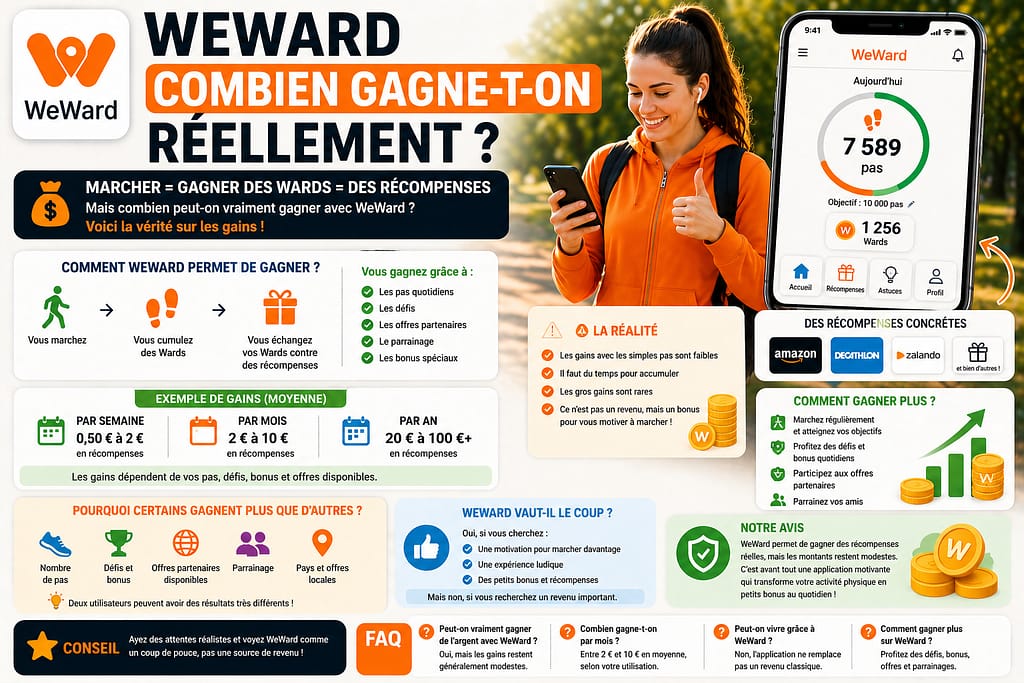 WEWAFRD combien gagne t'on réellement ?