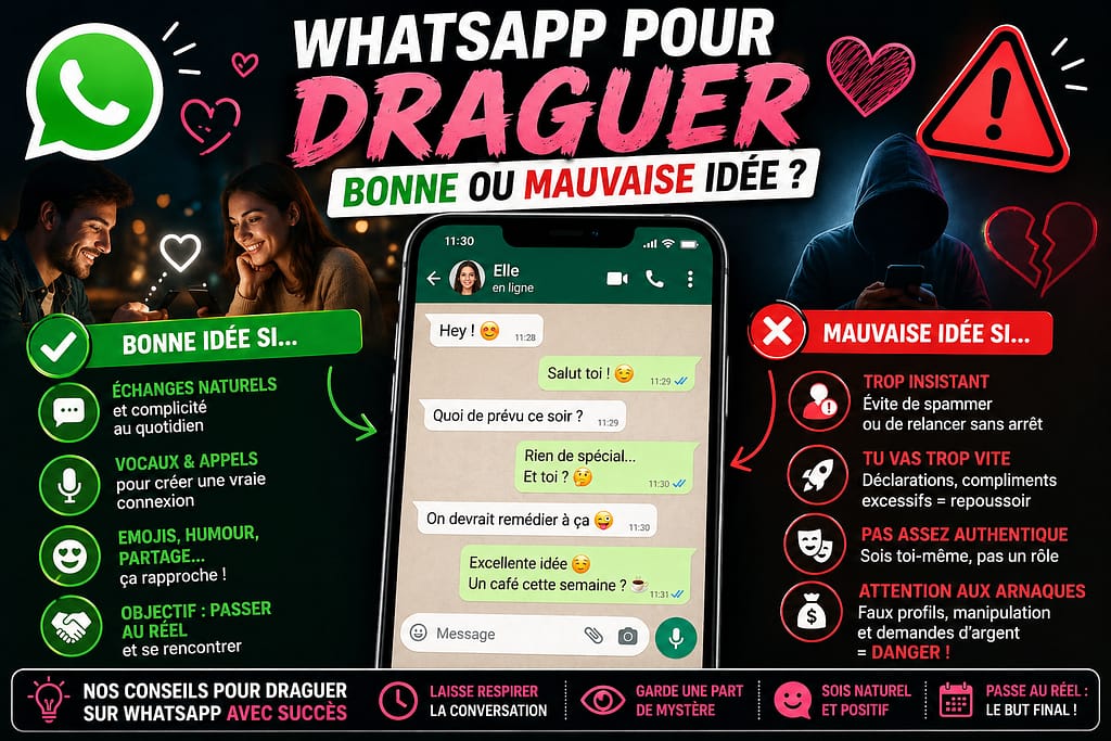 WhatsApp pour draguer : bonne ou mauvaise idée ?