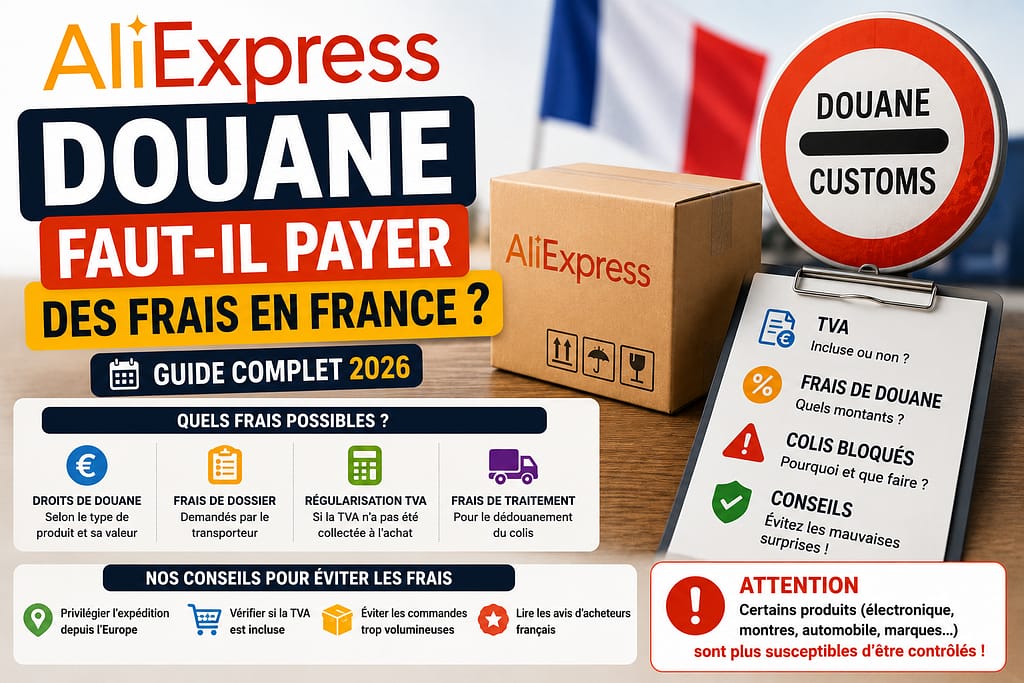 ALIEXPRESS FRAIS DE DOUANE : faut-il payer des frais en France ?