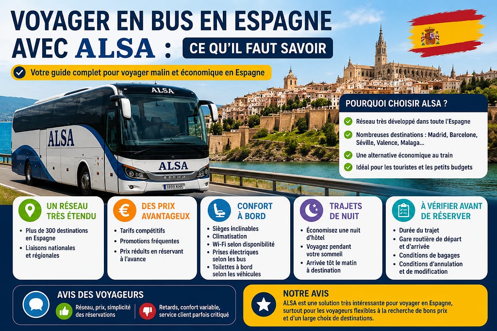Voyager en Espagne avec ALSA