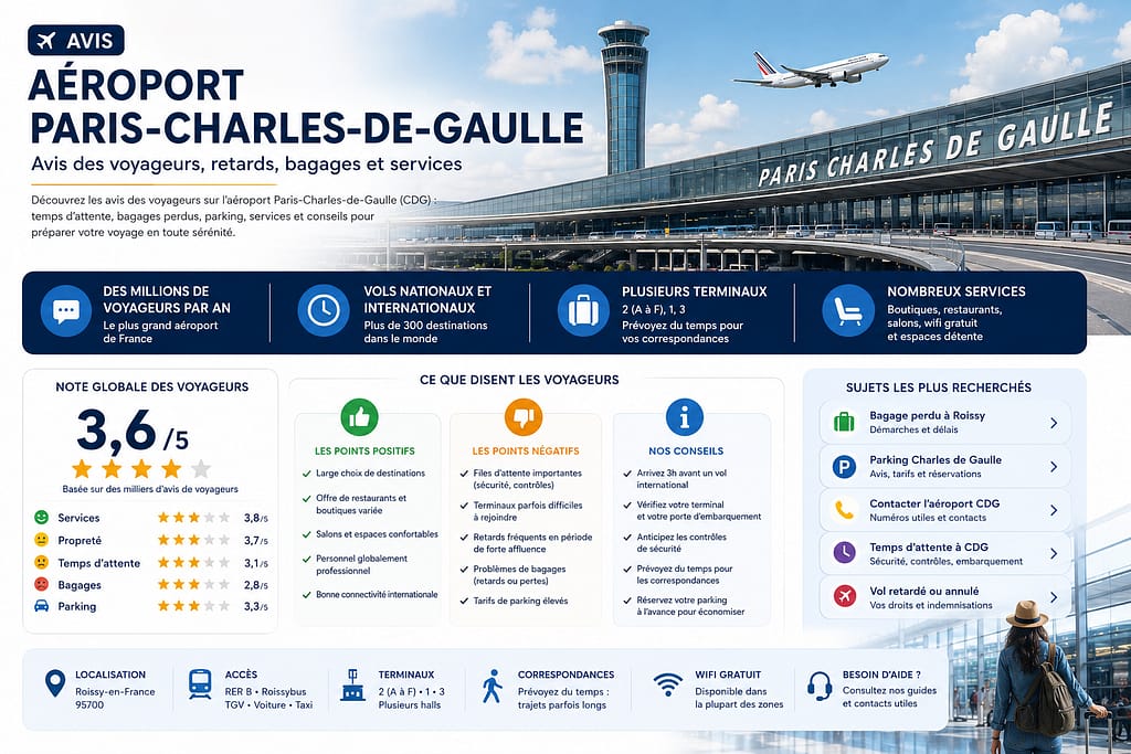 Avis aéroport de Paris Charles de Gaulle