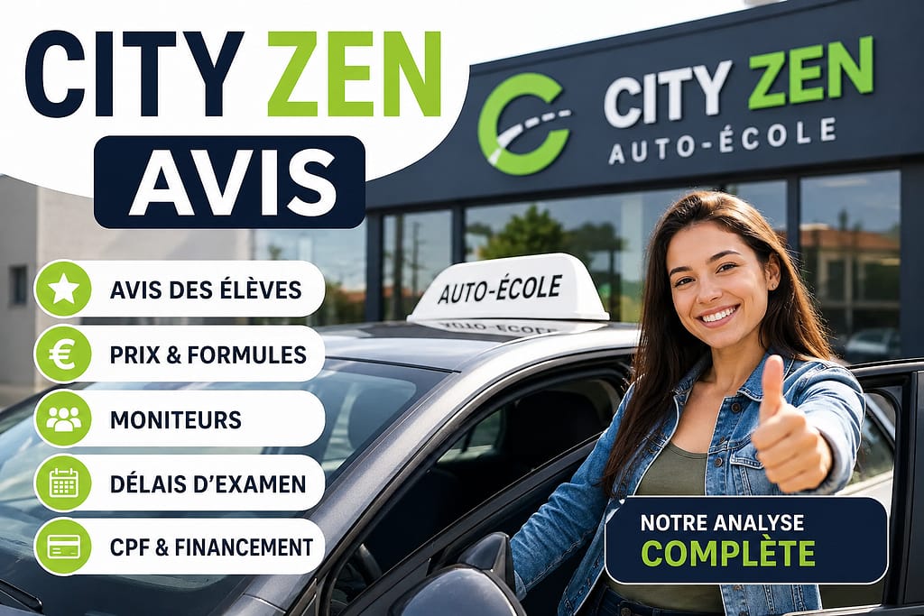 Avis CITYZEN : avis des élèves, prix et formules, moniteurs, délais d'examen.