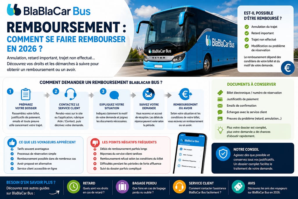 BLABLACAR BUS REMBOURSEMENT : comment se faire rembourser en 2026 ? 