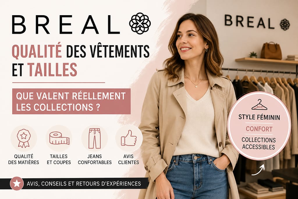 BREAL qualité des vêtements et tailles : avis clientes sur les collections, jeans et confort des vêtements