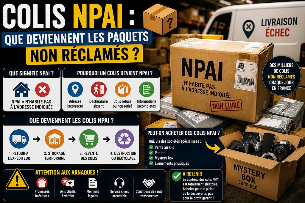 Colis NPAI : que deviennent les paquets non réclamés ?