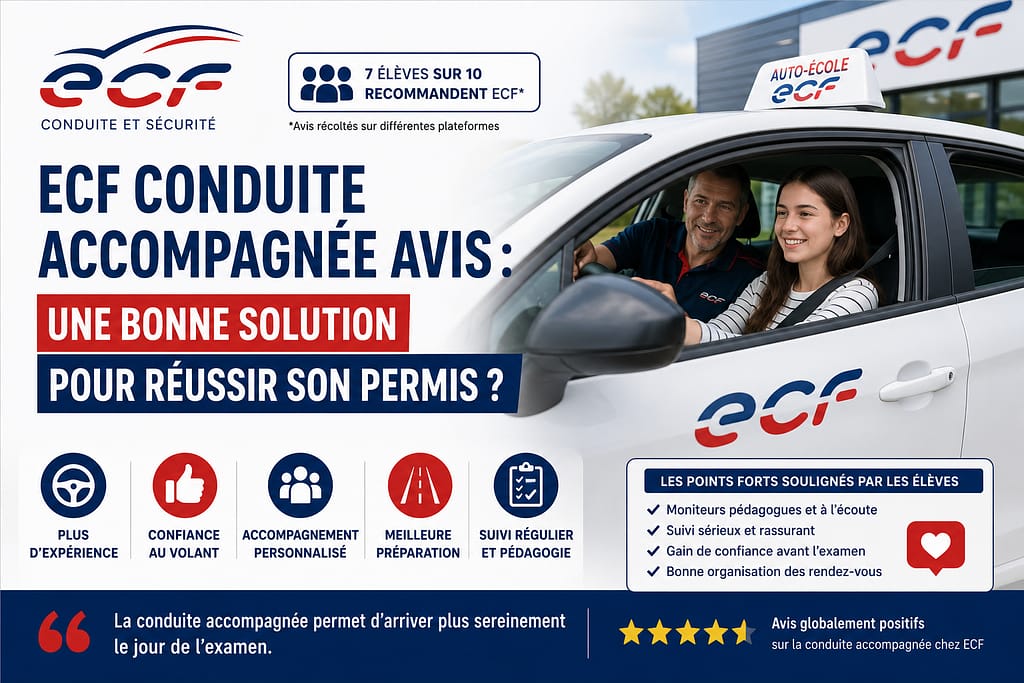 ECF CONDUITE ACCOMPAGNEE : une bonne solution pour réussir son permis ?