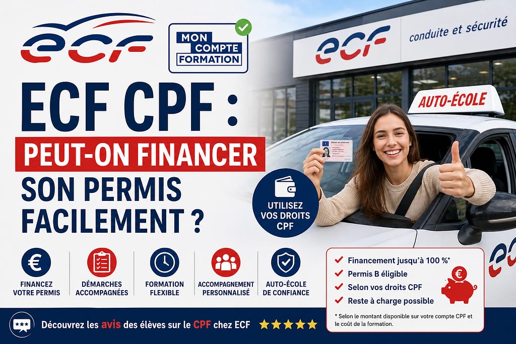 ECF CPF : peut-on financer son permis facilement ?