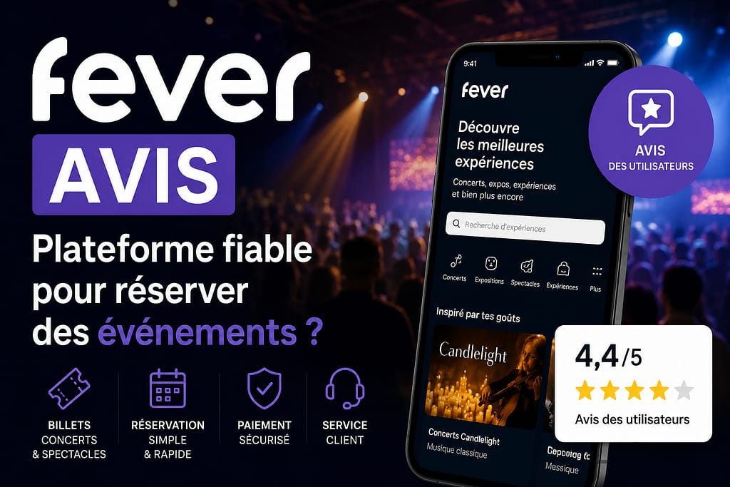 Avis FEVER : est-elle une plateforme fiable pour réserver des événements ?