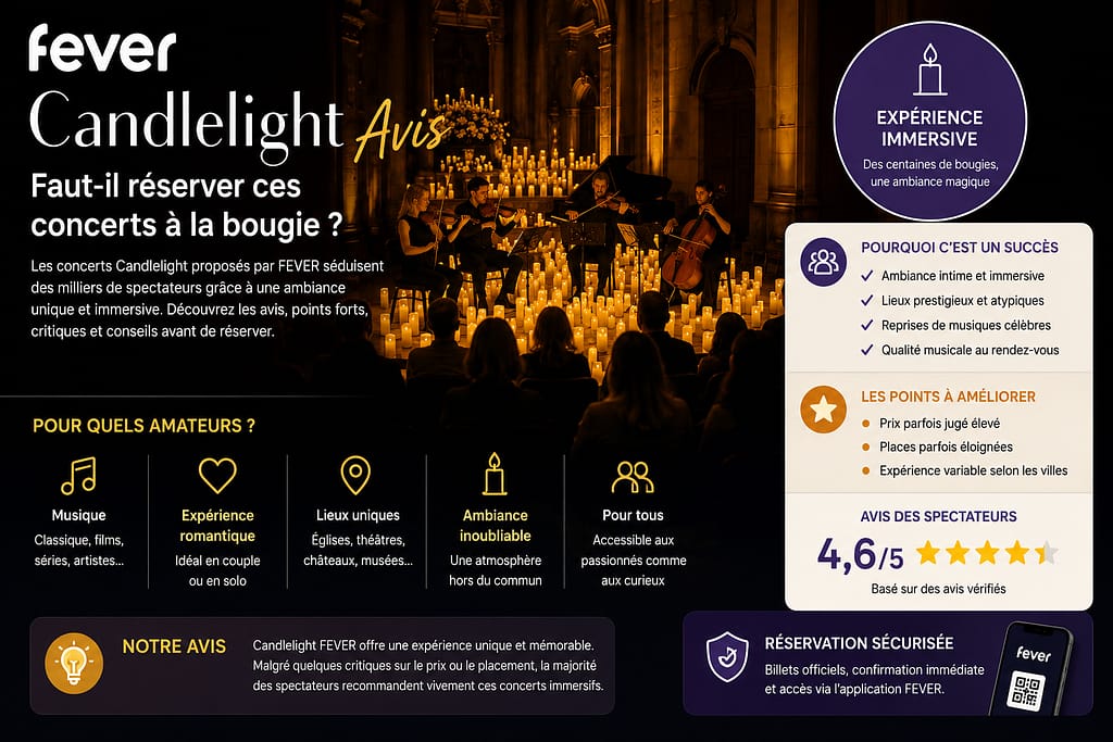 FEVER CANDLELIGHT : faut-il réserver ces concerts ?