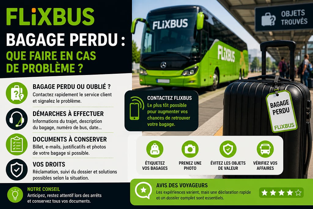 FLIXBUS BAGAGE PERDU : que faire en cas de problème ? 