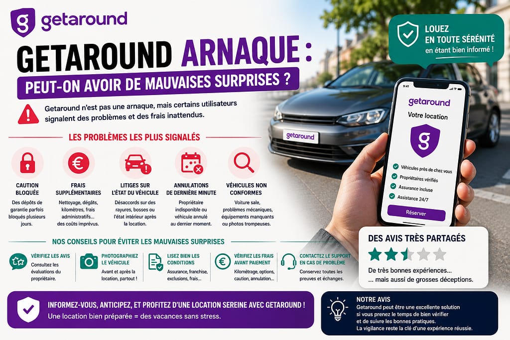 GETAROUND ARNAQUE : peut-on avoir des mauvaises surprises ?