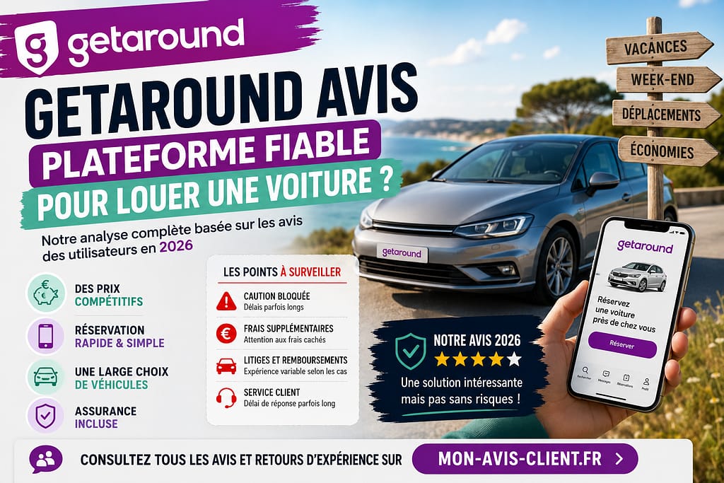 GETAROUND AVIS : plateforme fiable pour louer une voiture ?