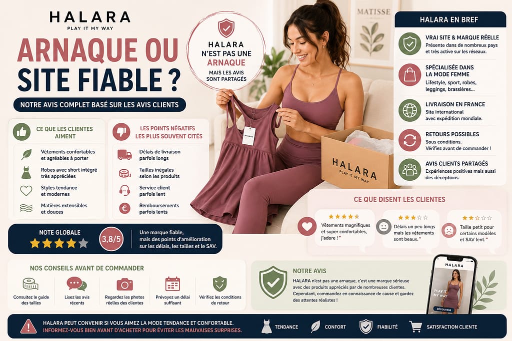 HALARA arnaque ou site fiable ? 