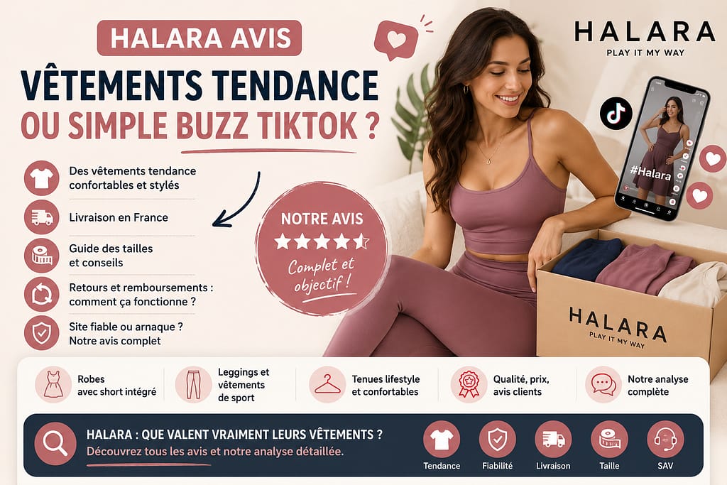 HALARA AVIS : vêtements tendance ou simple buzz TIKTOK ?