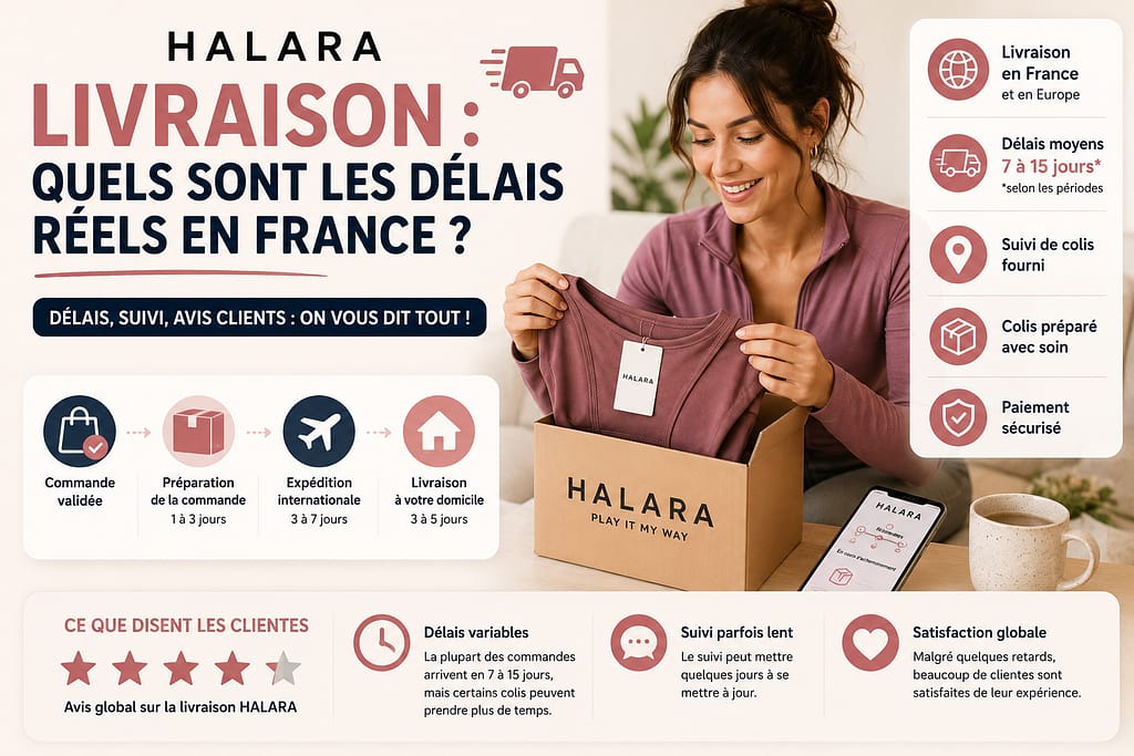 HALARA LIVRAISON : quels sont les délais réels en France ?