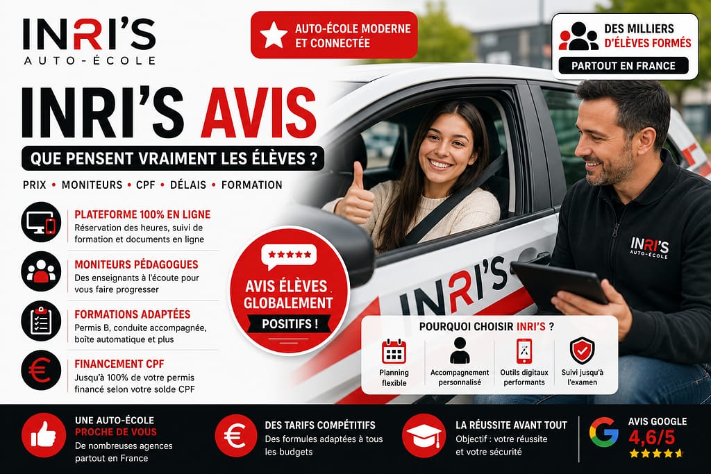 INRI'S l'avis des clients : que pensent vraiment les élèves ?