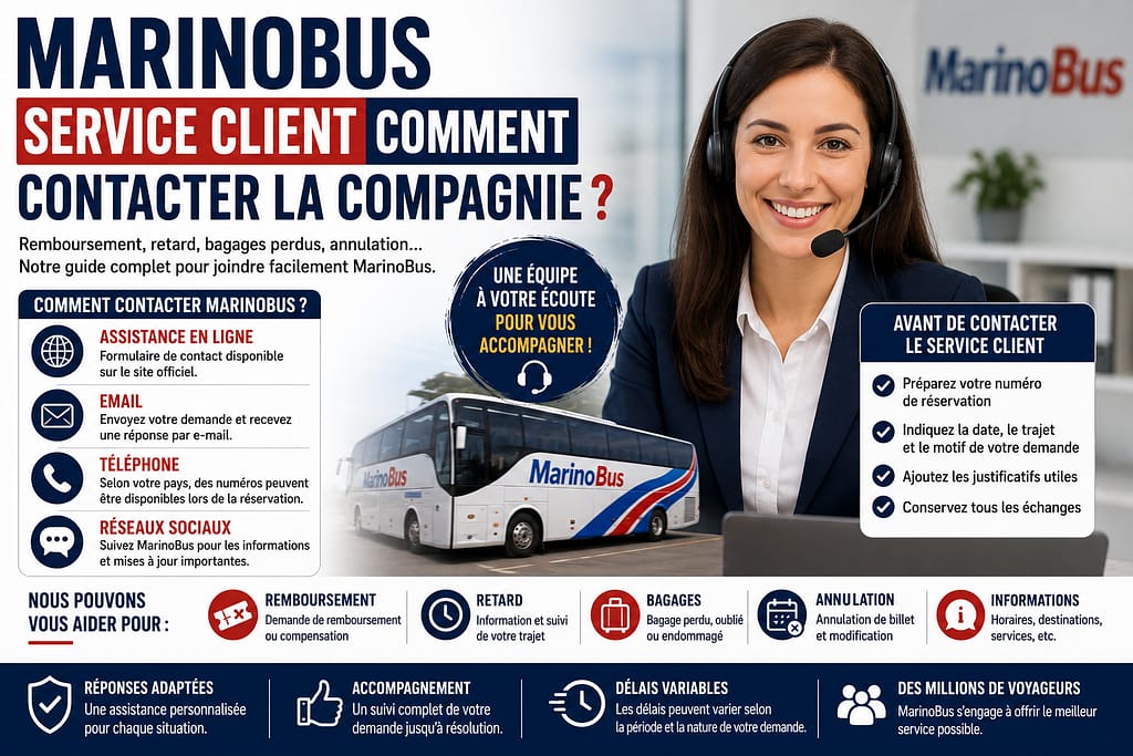 MARINOBUS SERVICE CLIENT : comment contacter le support ?