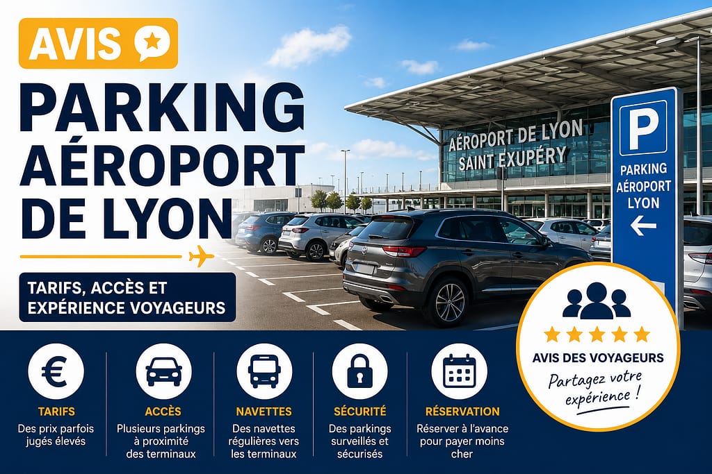 Parking aéroport de Lyon : tarifs, accès et expérience voyageurs.