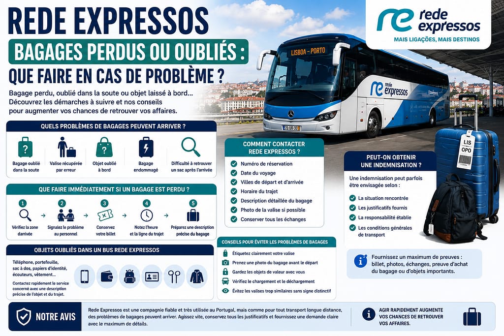Rede Expressos bagages perdus ou oubliés