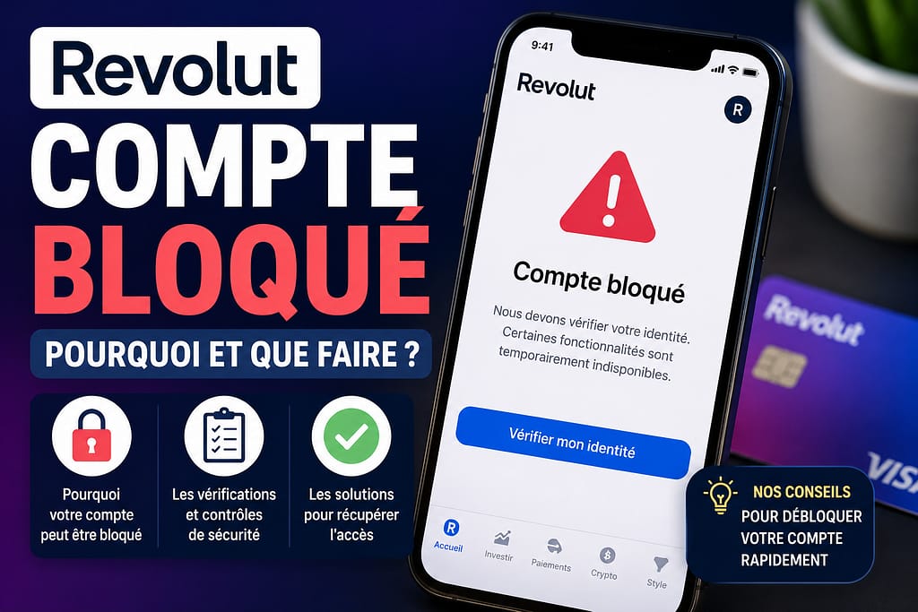 REVOLUT compte bloqué : débloquer votre compte rapidement.