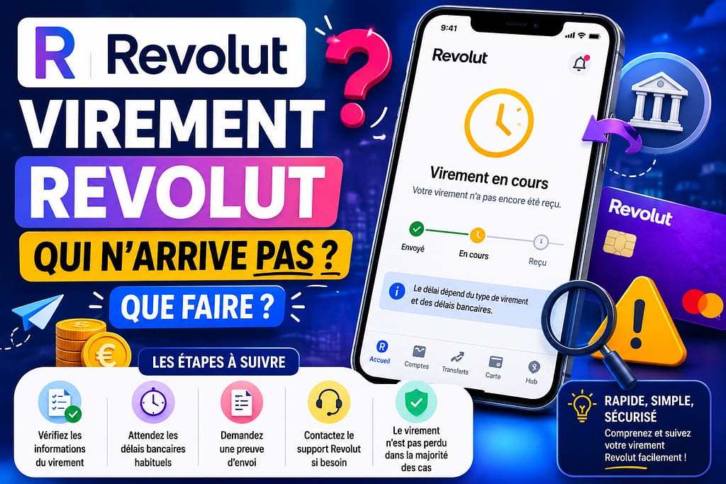 VIREMENT REVOLUT : pourquoi mon virement n'arrive pas ?
