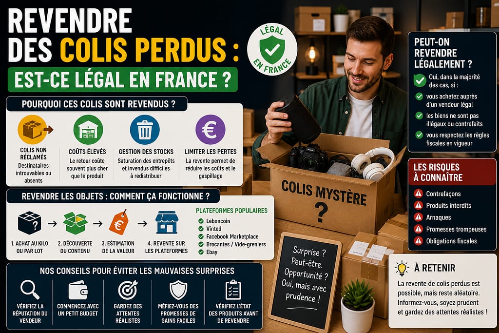 Revendre des colis perdus : est-ce légal en France ?