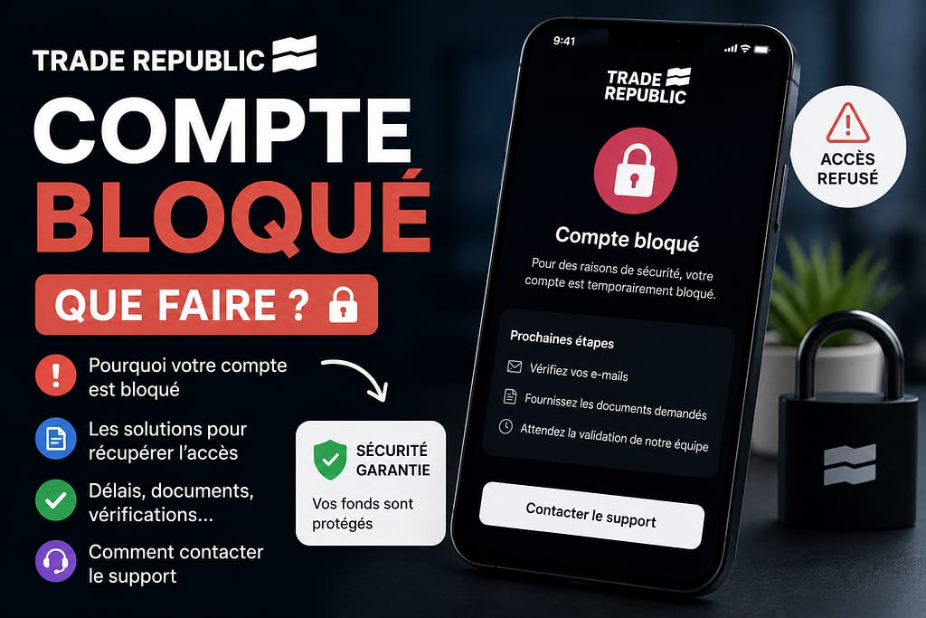TRADE REPUBLIC compte bloque que faire ?