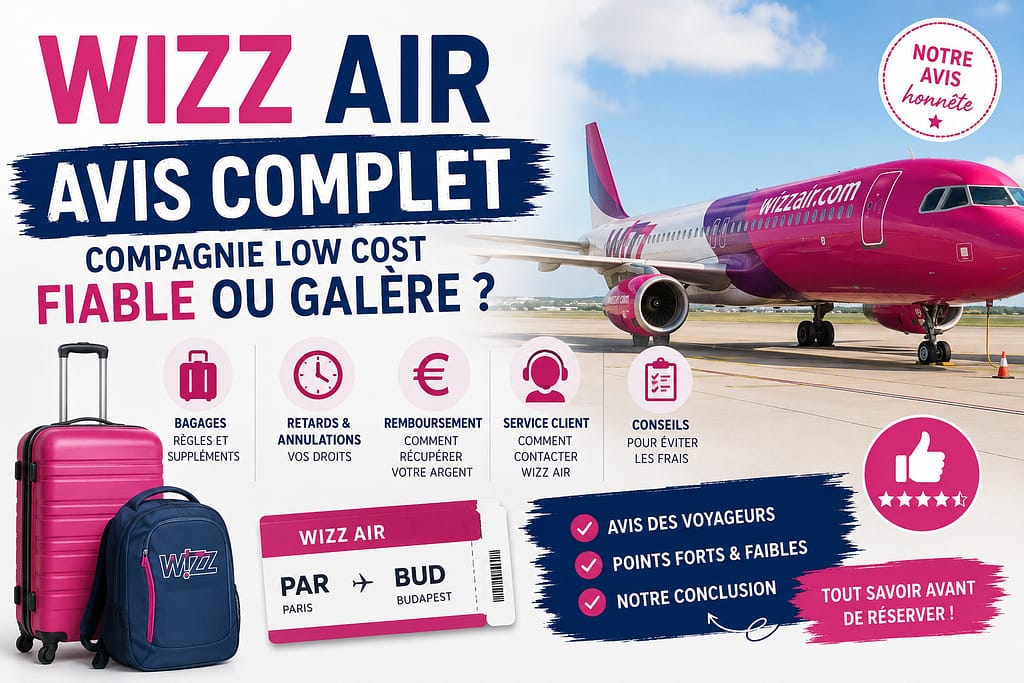 WIZZAIR AVIS : compagnie low cost fiable ou galère ?