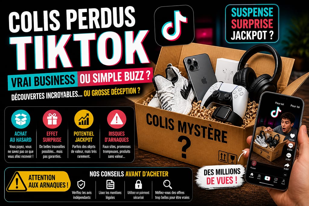 Colis perdus TIKTOK :  vrai bonne affaire ou simple buzz ?