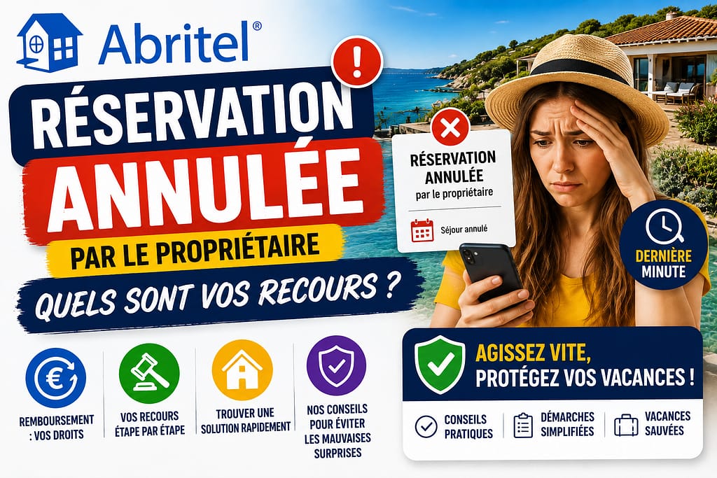 ABRITEL réservation annulée par le propriétaire quels sont vos recours ? 