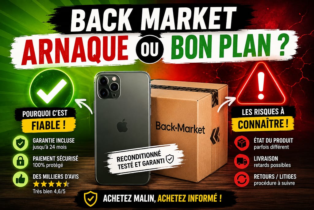 BACKMARKET arnaque ou bon plan ? les risques à connaître.