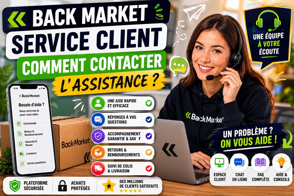BACKMARKET SERVICE CLIENT : comment contacter l'assistance.