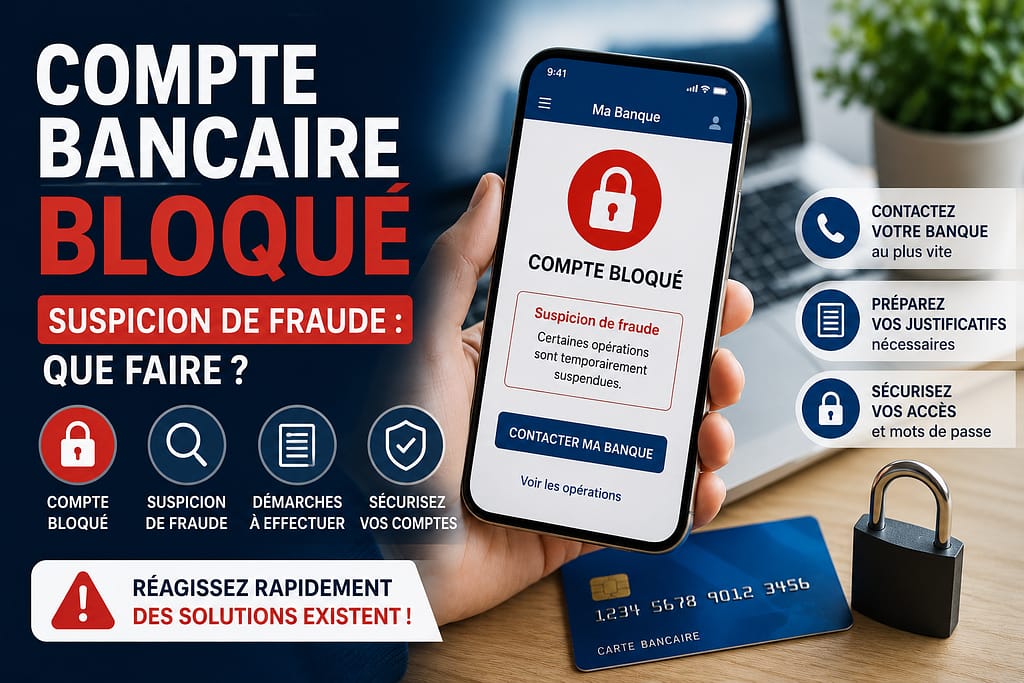 Compte bancaire bloqué pour suspicion de fraude que faire ?