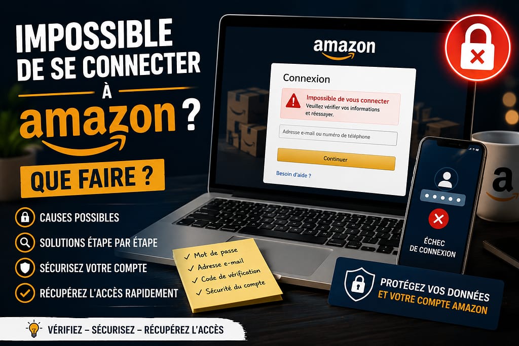Impossible de me connecter à mon espace client AMAZON.