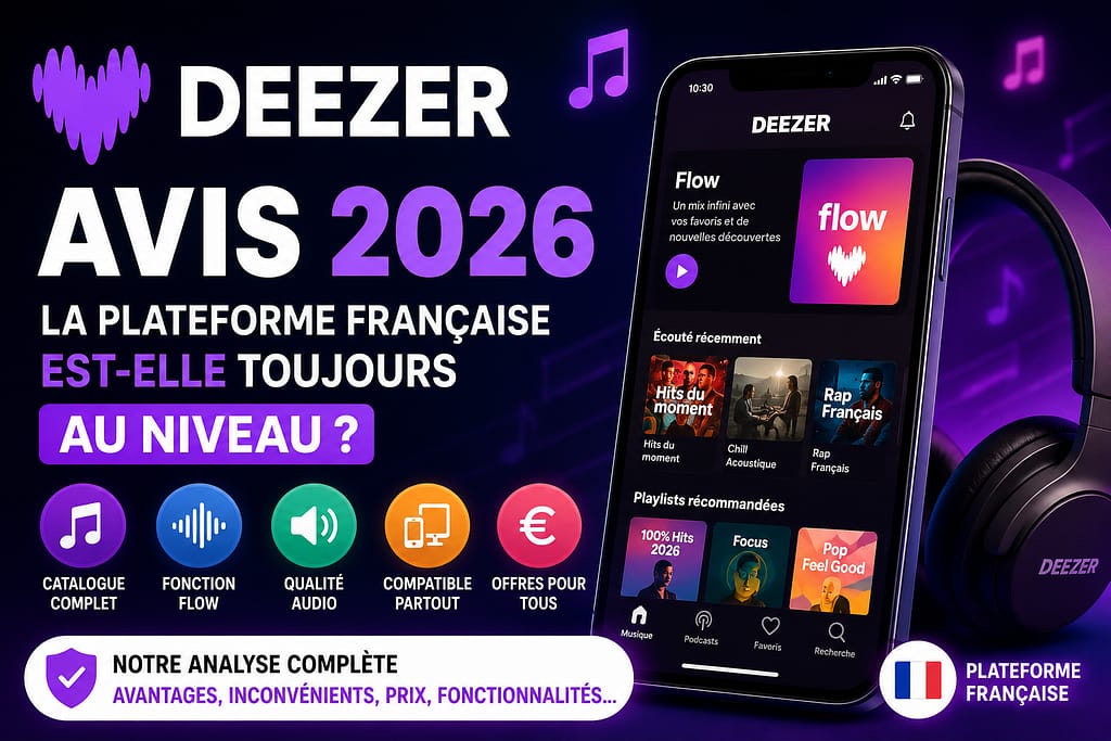 DEEZER AVIS 2026 : la plateforme Française est-elle toujours au niveau ?
