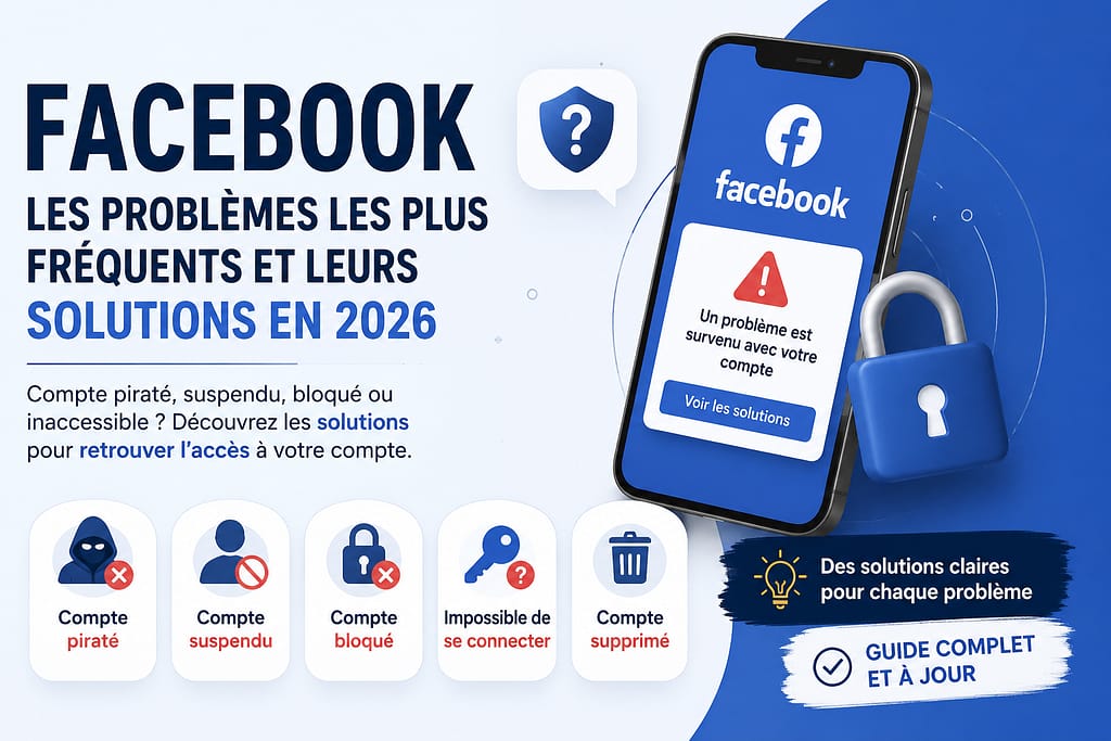FACEBOOK les problèmes les plus fréquents et leurs solutions en 2026.