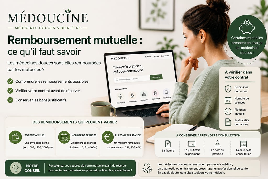 MEDOUCINE remboursement mutuelle tout ce qu'il faut savoir.